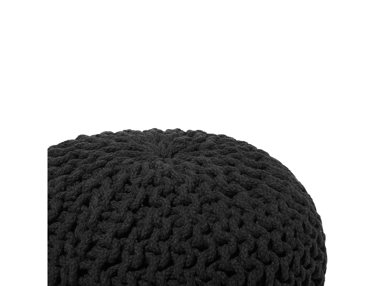 Pouf CONRAD Coton Noir