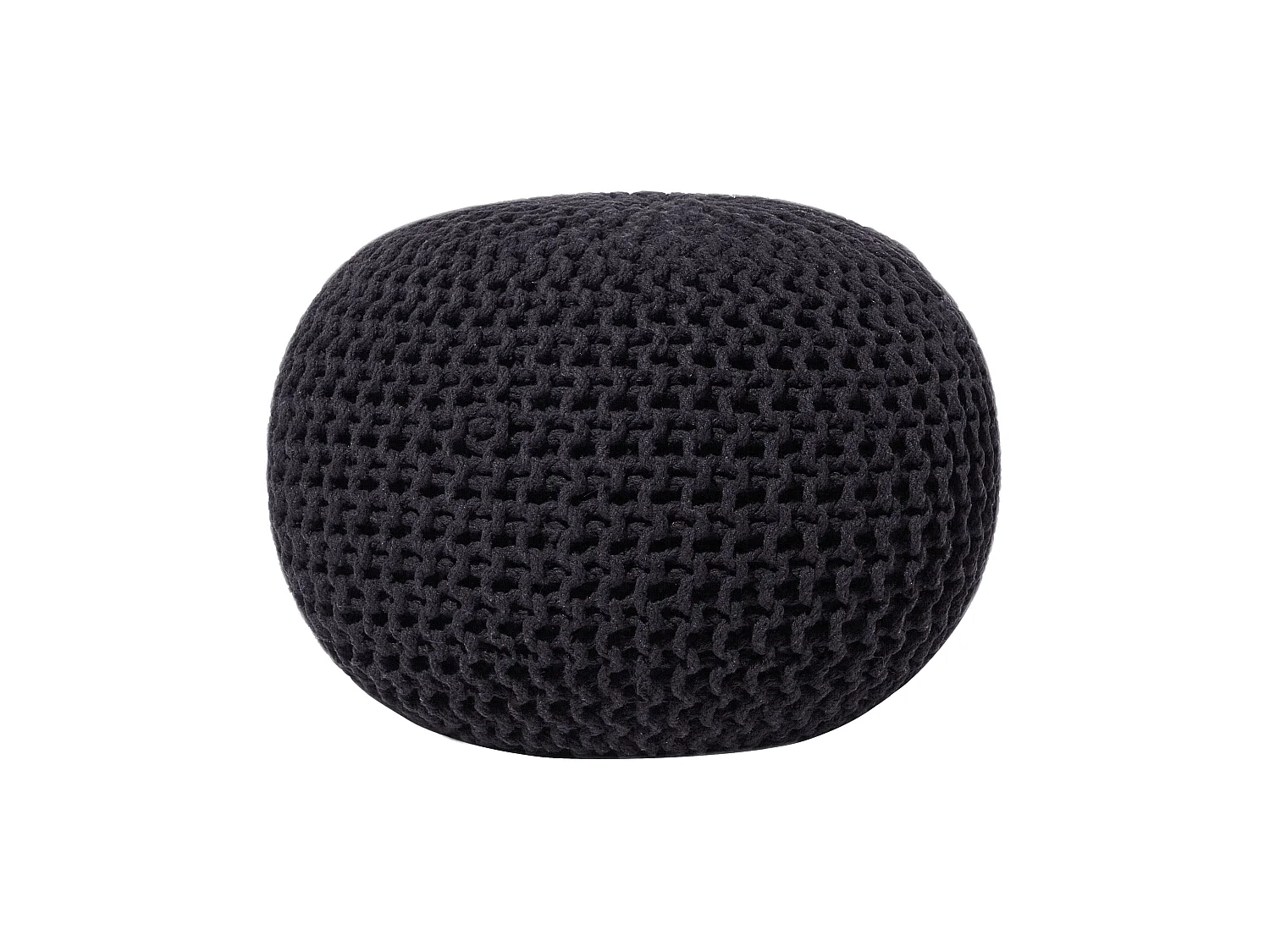 Pouf CONRAD Coton Noir