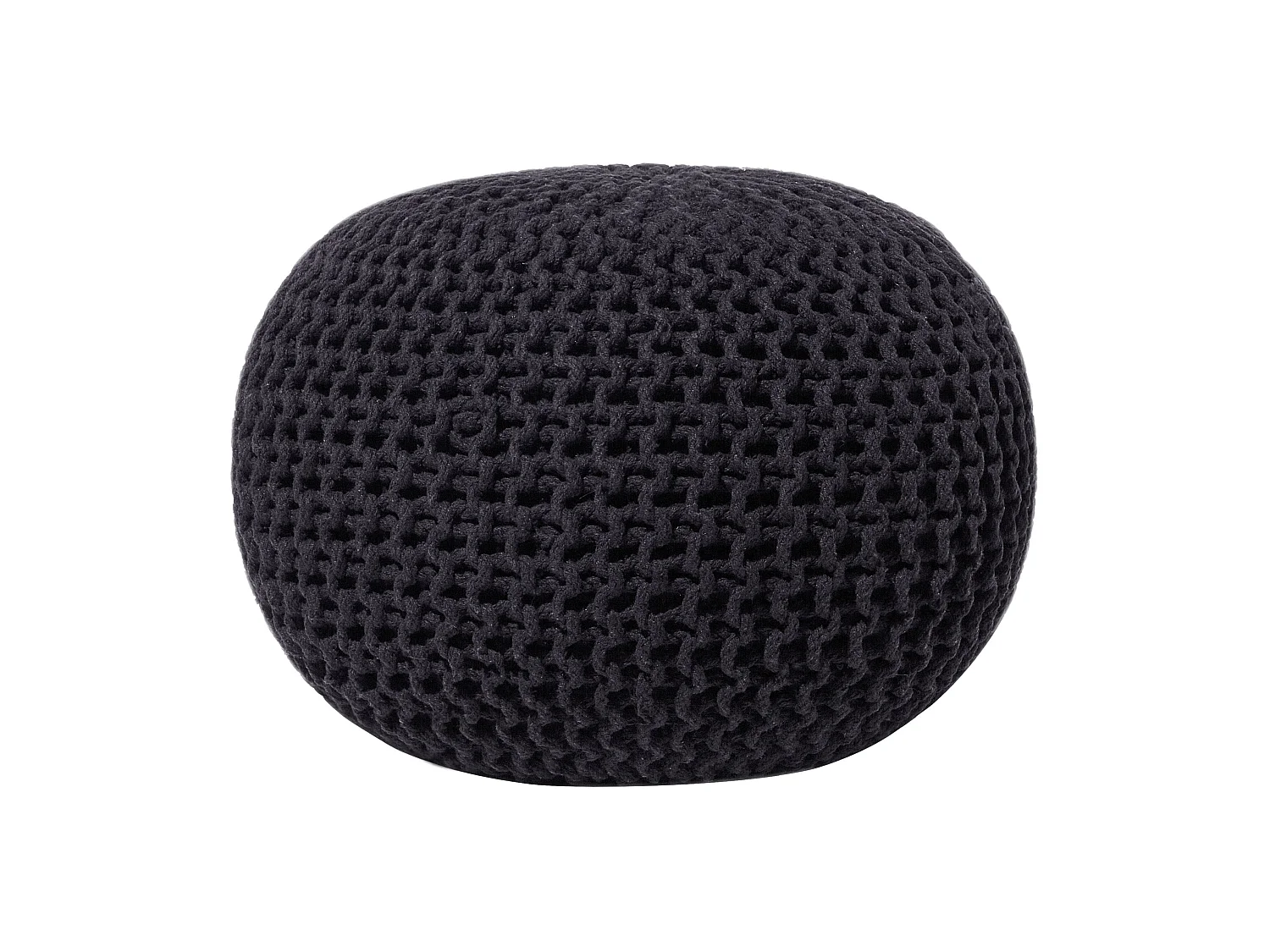 Pouf CONRAD Coton Noir