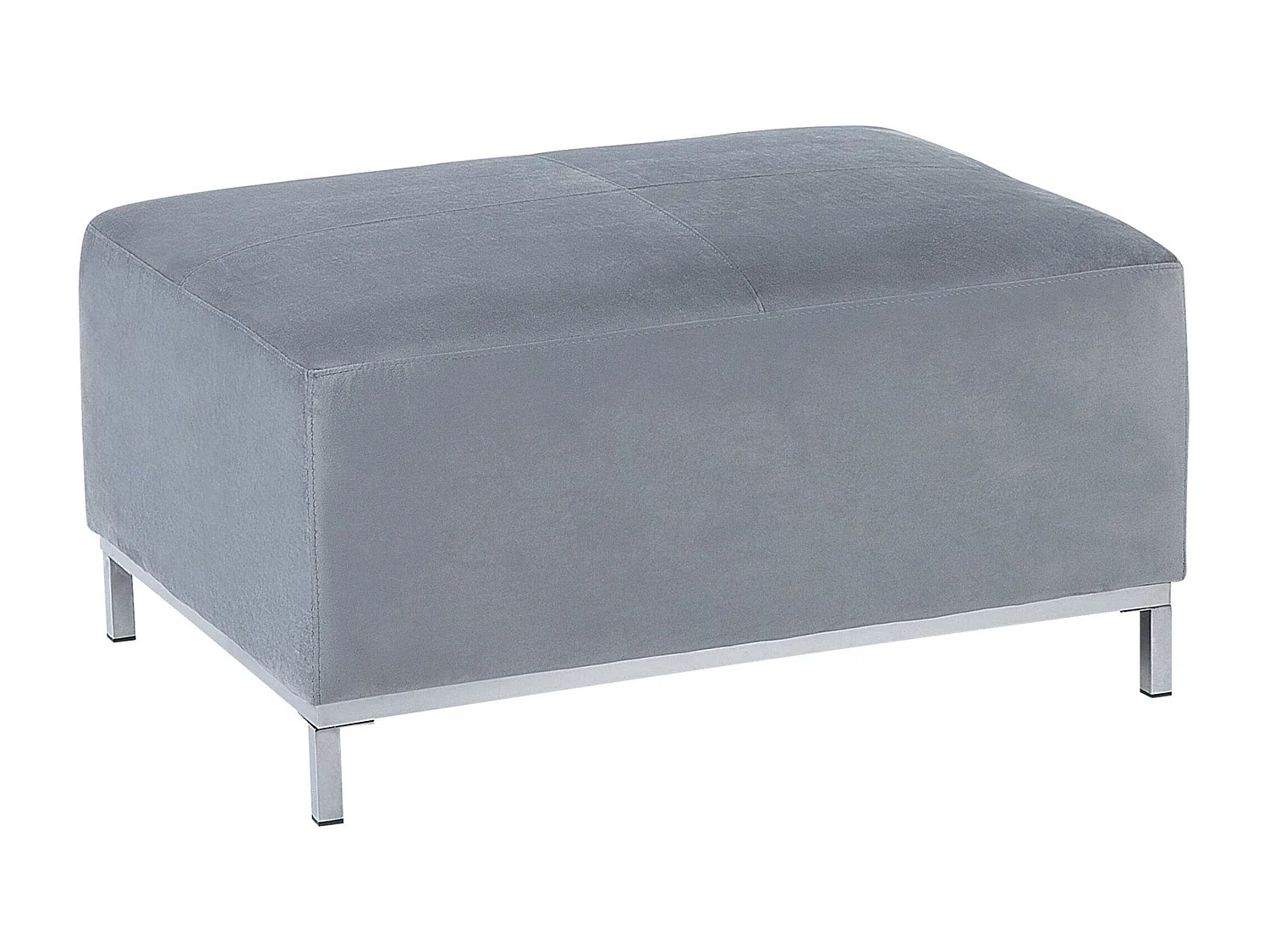 Ottomaan OSLO Fluweel Grijs