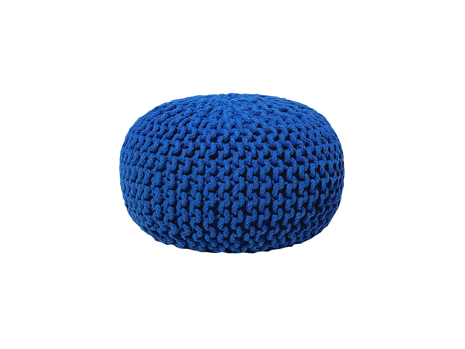 Pouf CONRAD Baumwolle Marineblau 40 cm 40 cm 25 cm
