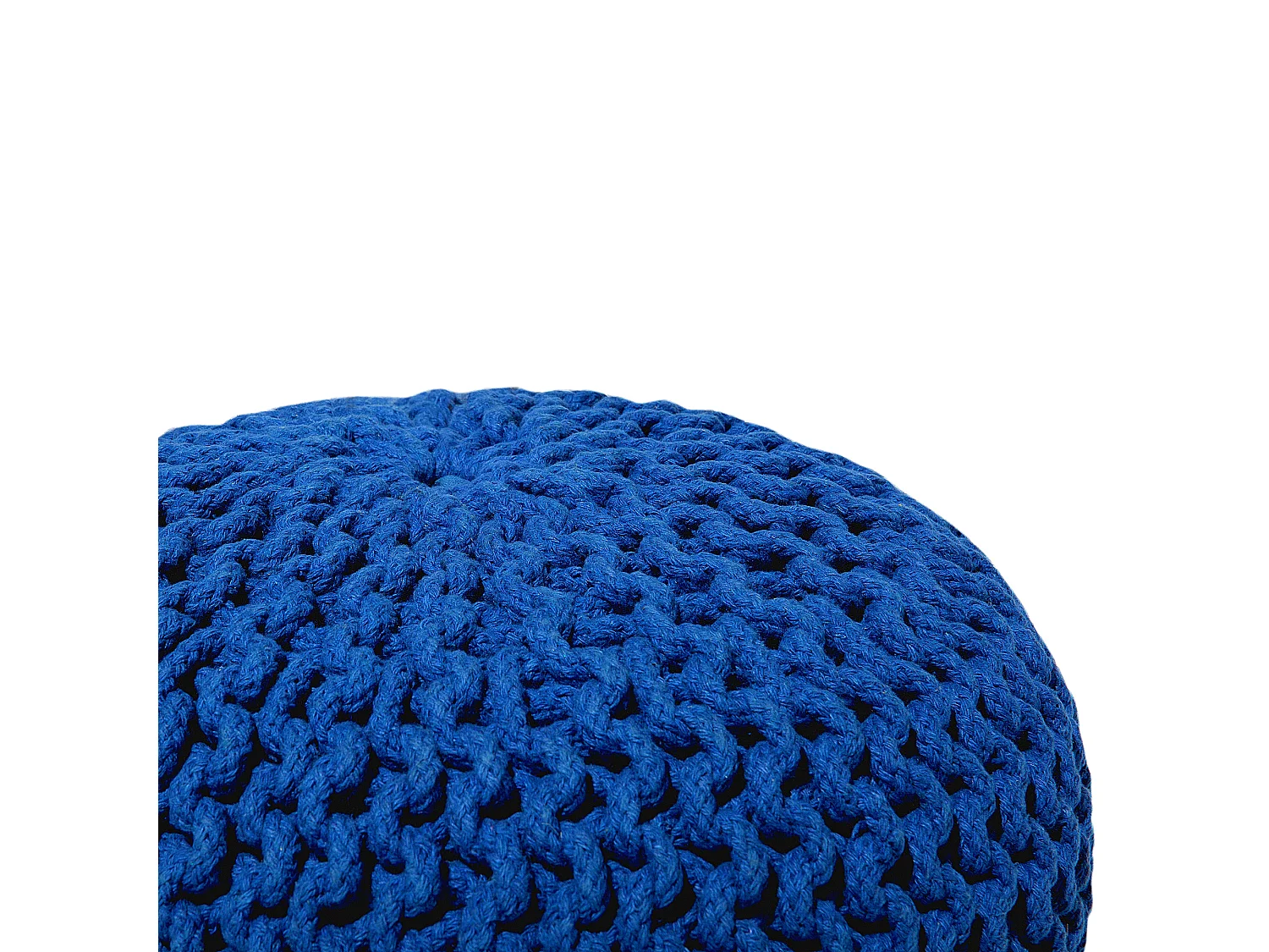 Pouf CONRAD Baumwolle Marineblau 40 cm 40 cm 25 cm