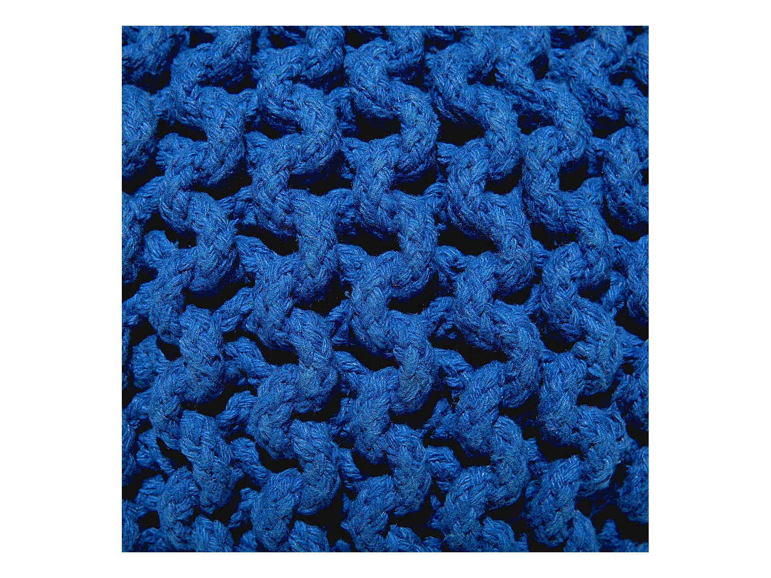 Puf CONRAD Algodón Azul marino 40 cm 40 cm 25 cm
