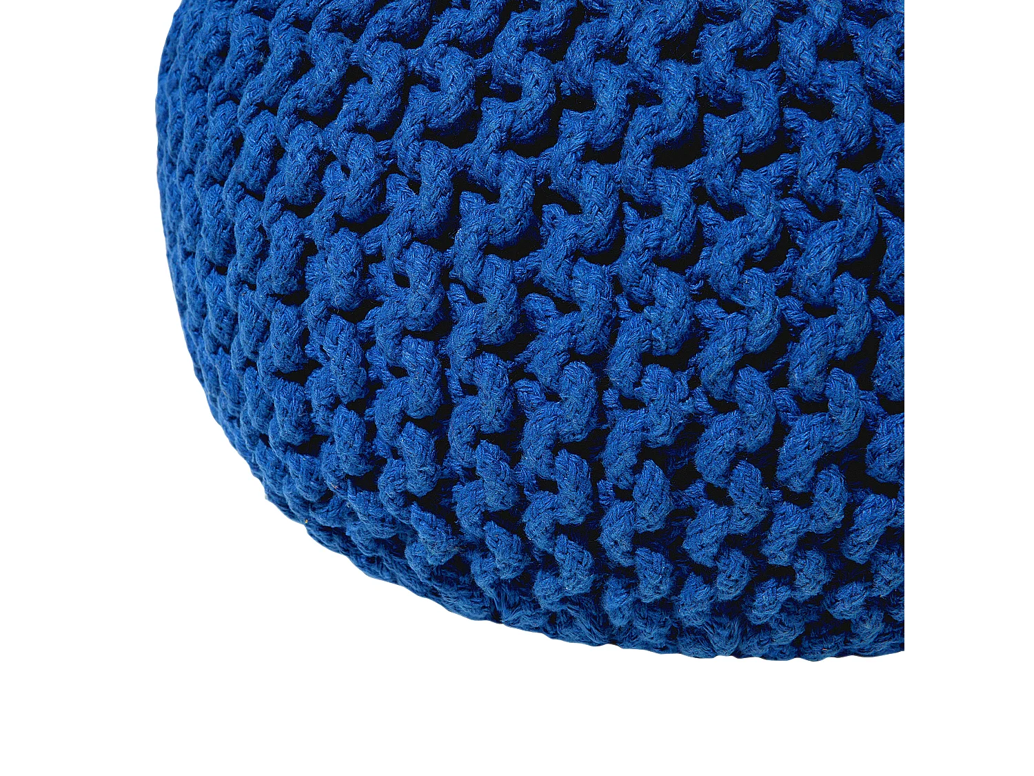 Pouf CONRAD Cotone Blu marino 40 cm 40 cm 25 cm