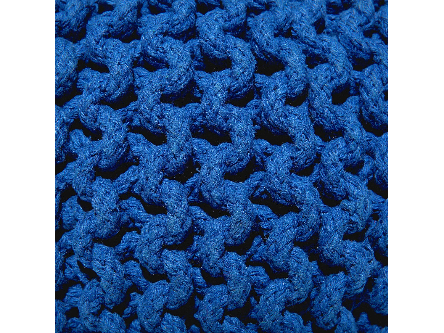 Pouf CONRAD Cotone Blu marino 40 cm 40 cm 25 cm