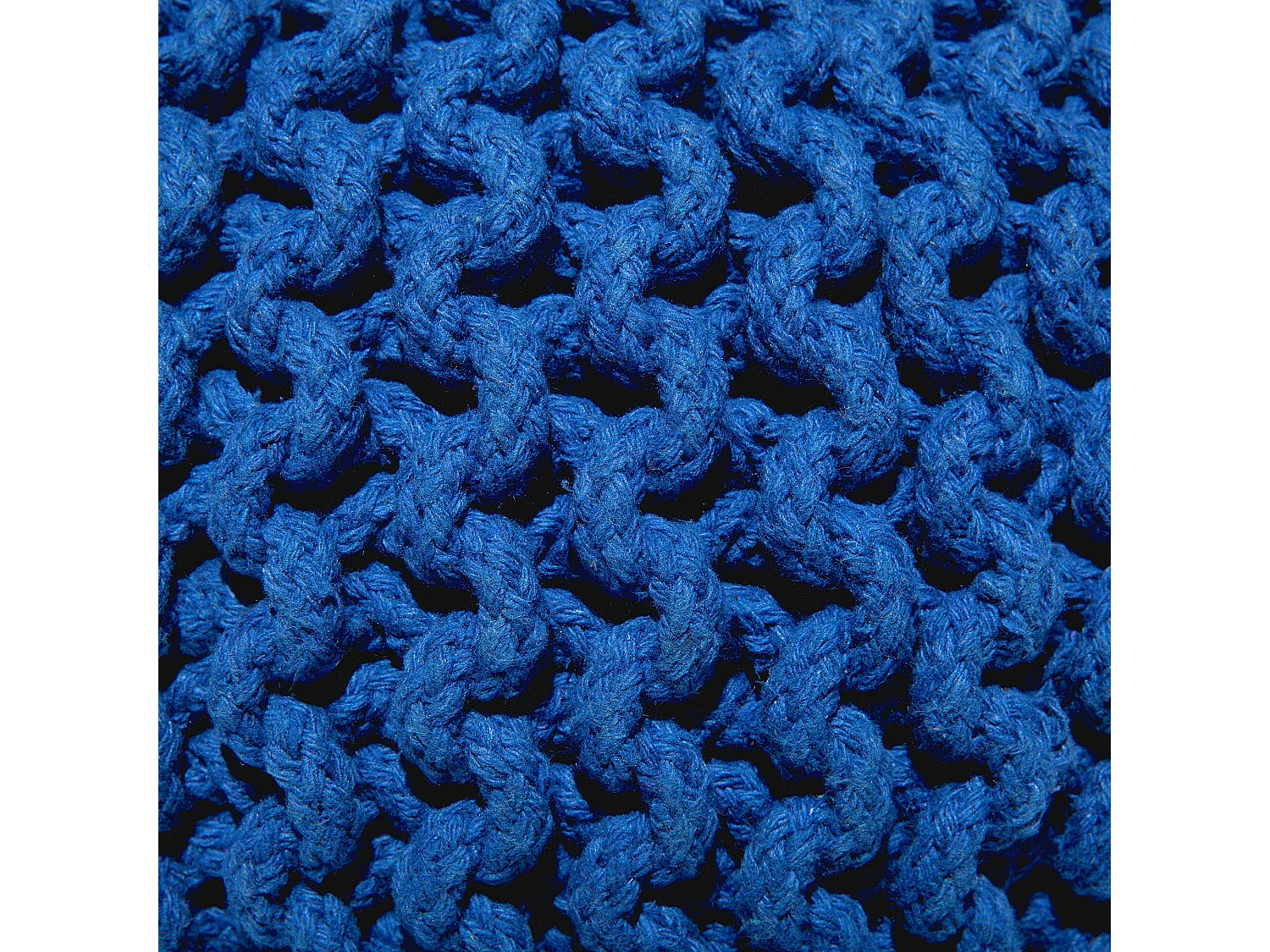 Pouf CONRAD Coton Bleu marine