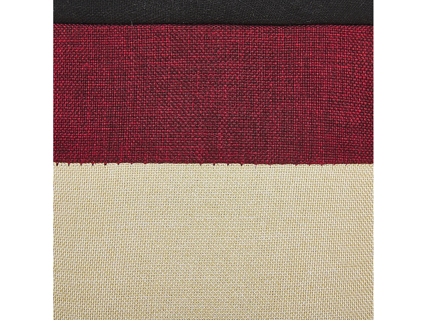 Pufe para crianças com arrumação SAMURAI Linho sintético Creme 33 cm 33 cm 45 cm