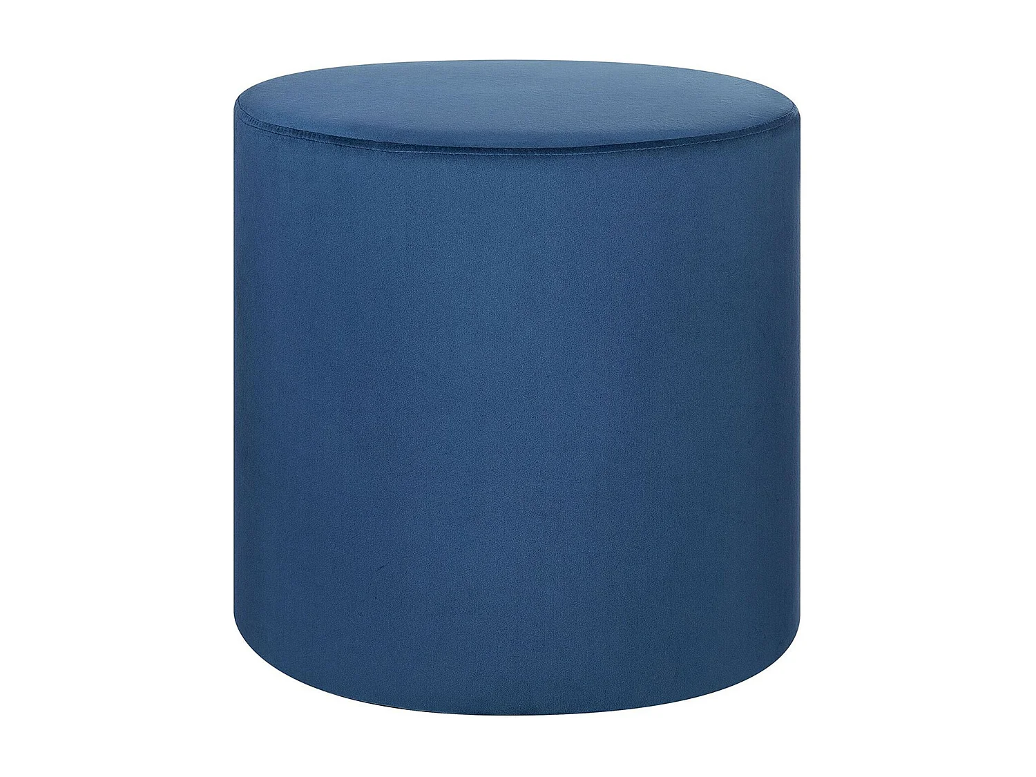 Pouf LOVETT Velours Bleu foncé