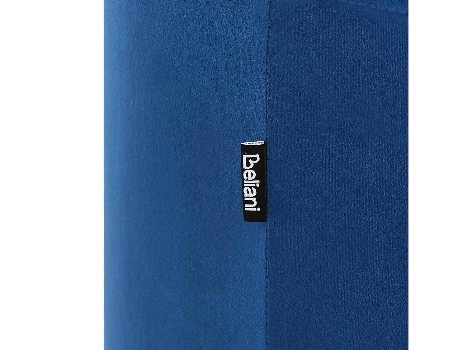 Pouf LOVETT Velluto Blu scuro 47 cm 47 cm 46 cm