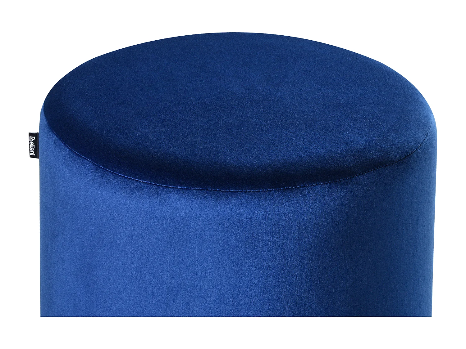 Pouf LOVETT Velours Bleu foncé