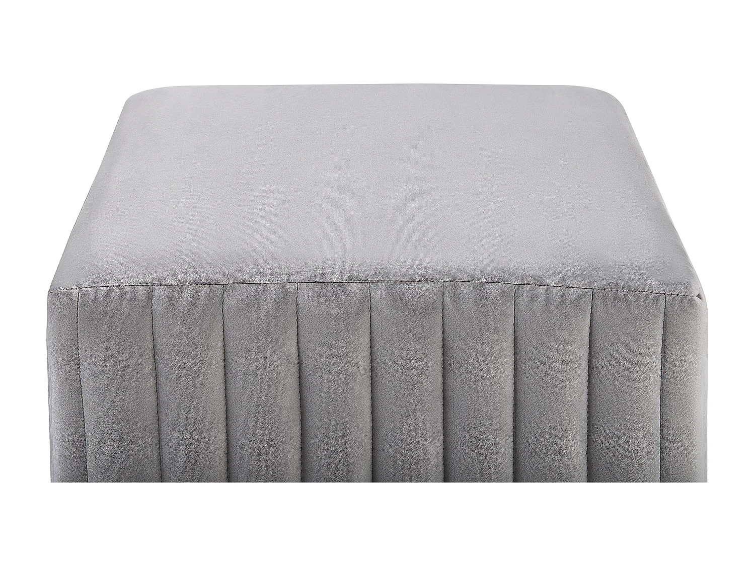Repose-pied DAYTON Velours Gris clair