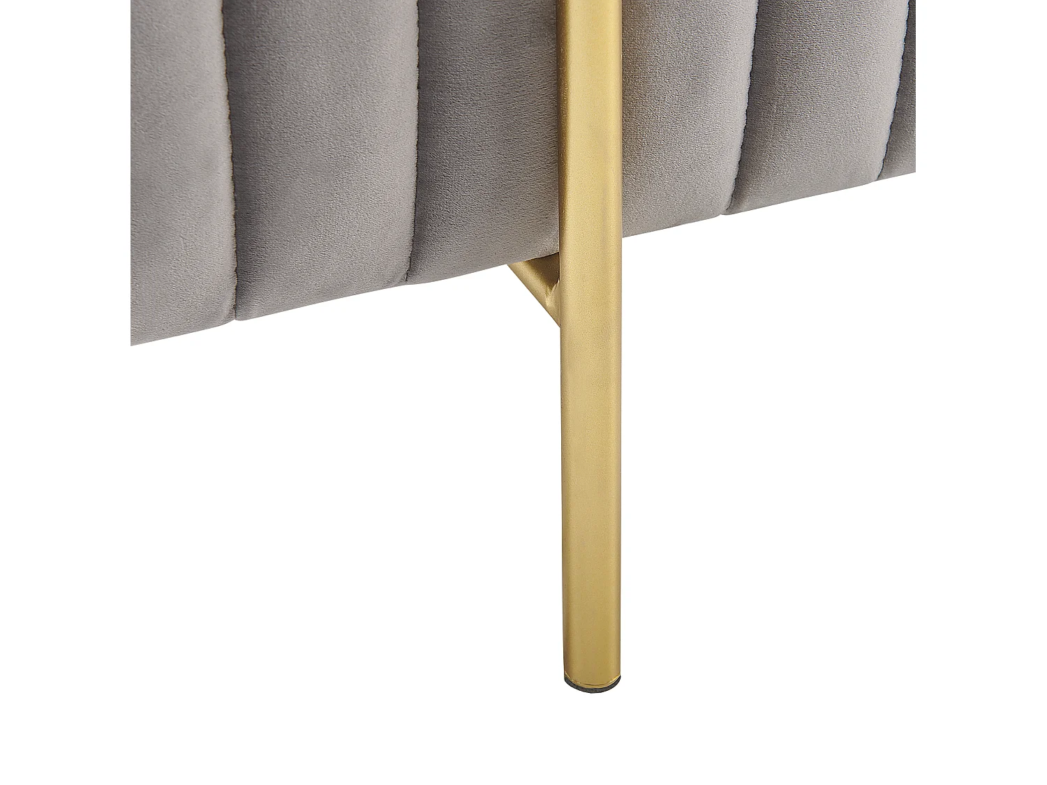 Repose-pied DAYTON Velours Gris clair