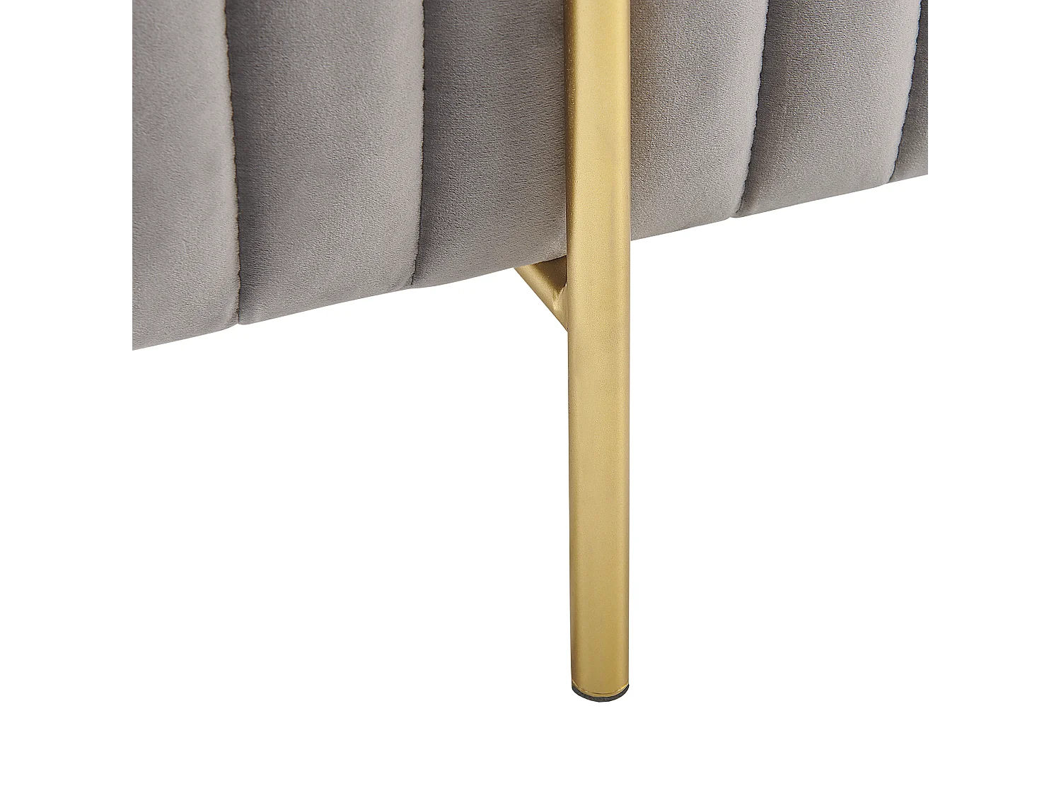 Hocker DAYTON Fluweel Lichtgrijs