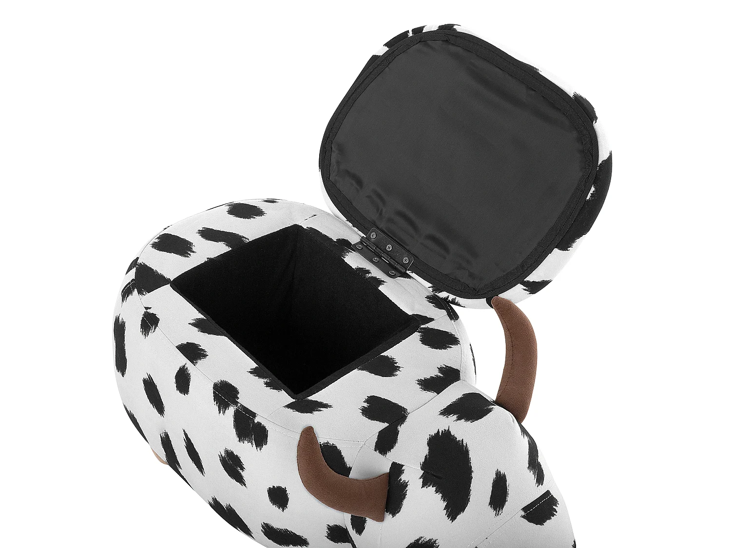 Tabouret de rangement animal COW Tissu Blanc Vache