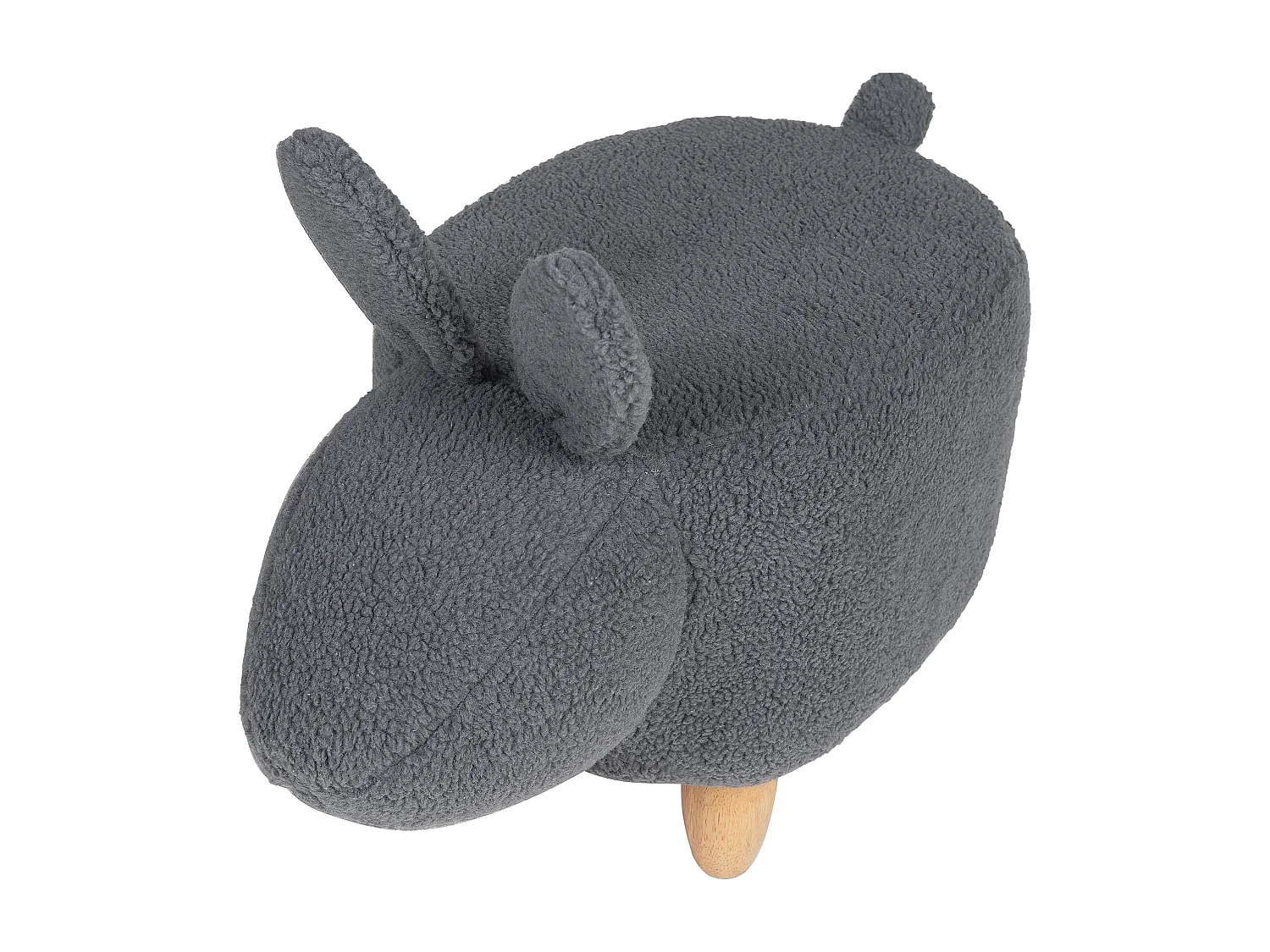 Tabouret animal BUNNY Tissu Gris