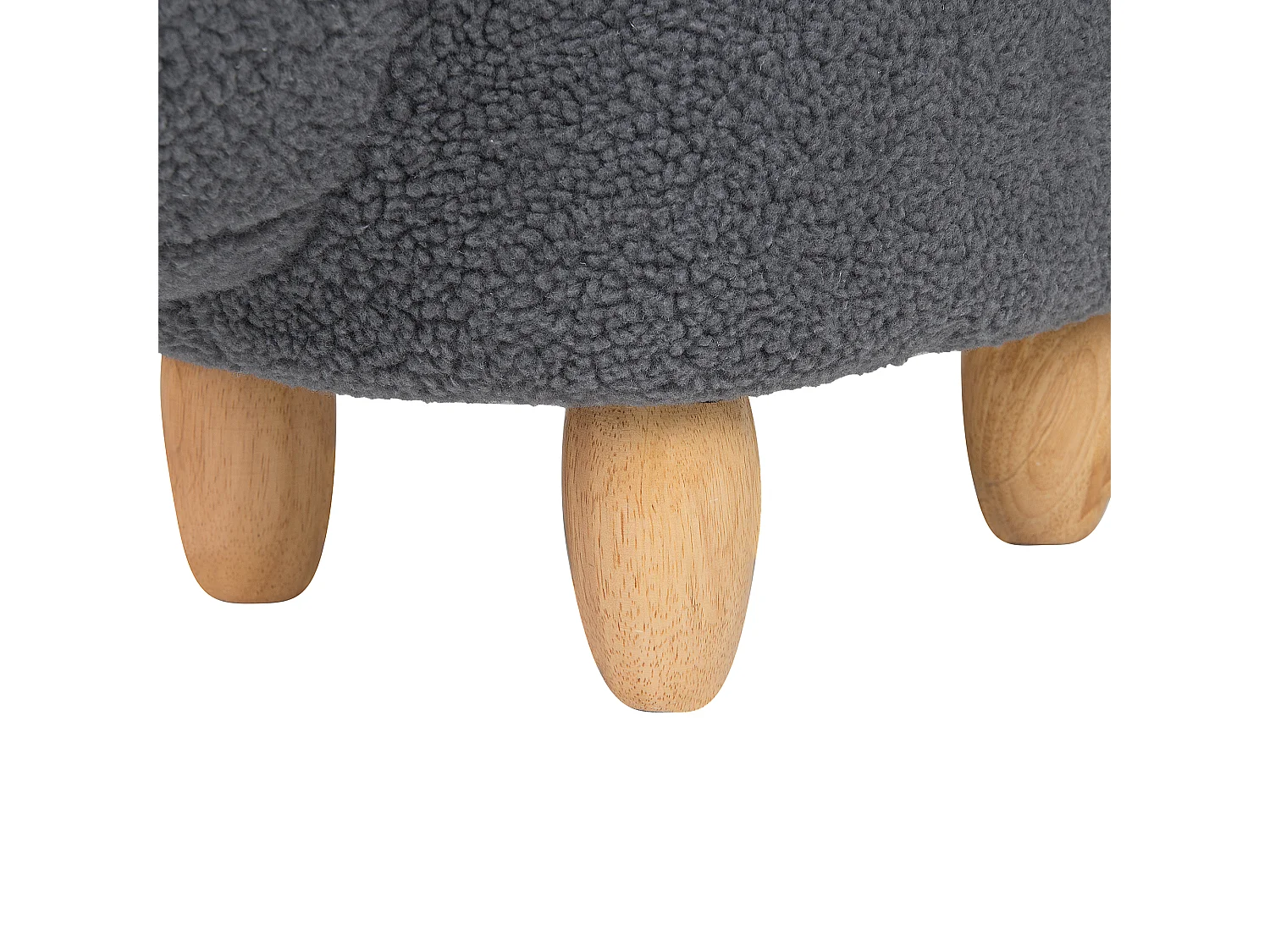 Tabouret animal BUNNY Tissu Gris