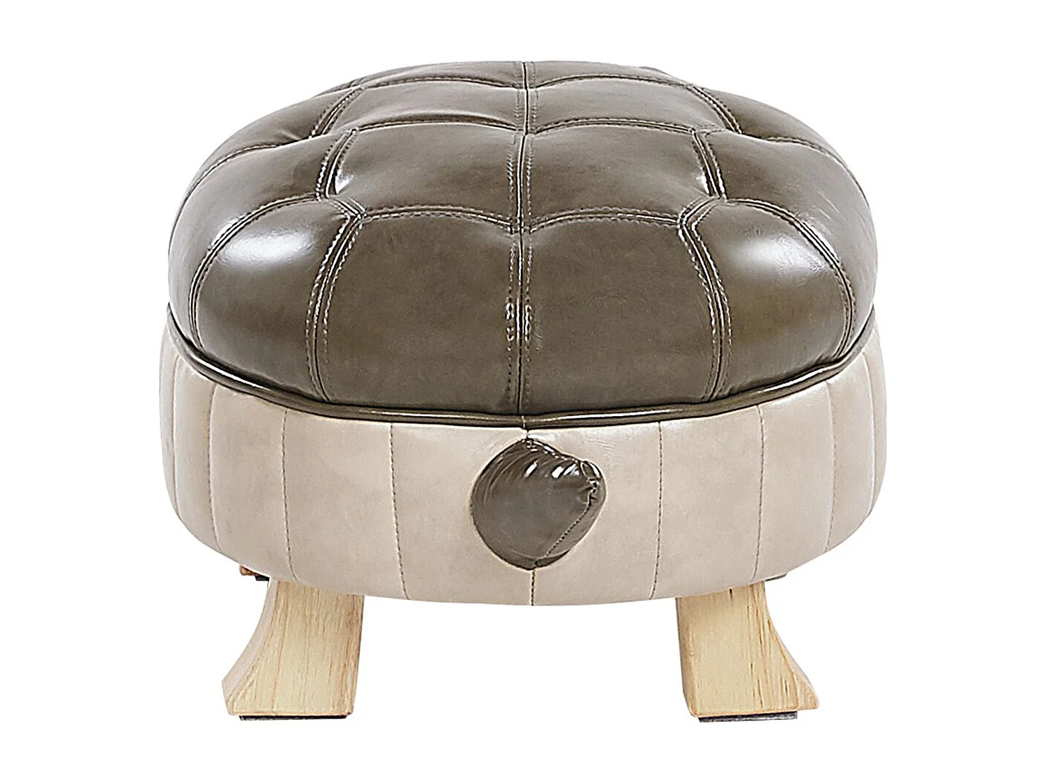 Pufa zwierzak ekoskóra zielona TURTLE