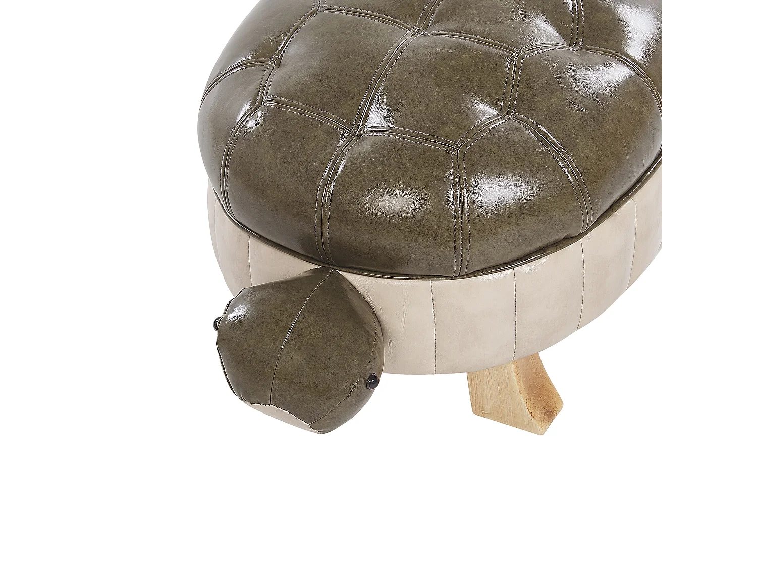 Pufa zwierzak ekoskóra zielona TURTLE