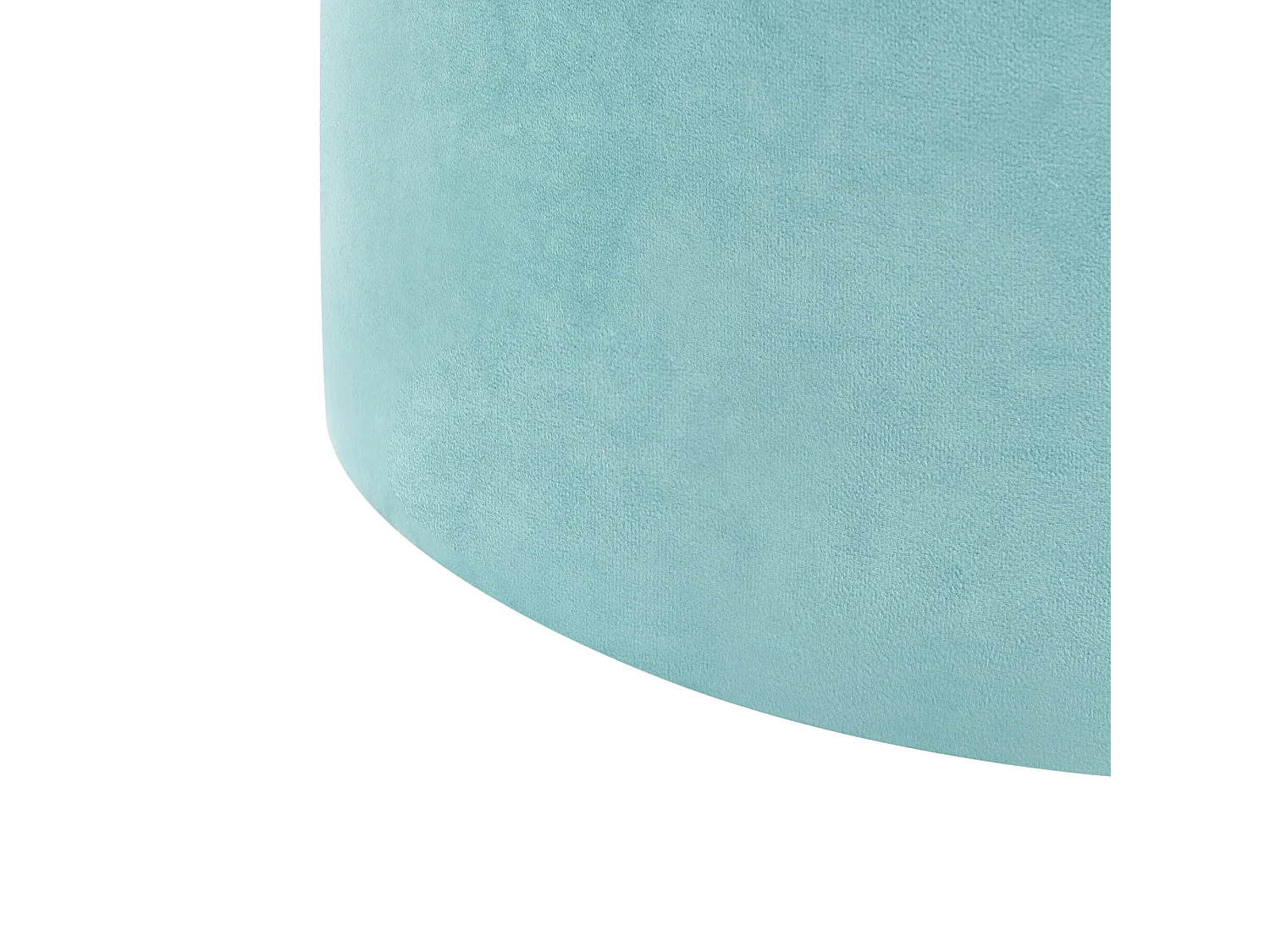 Poef MILLEN Fluweel Mintgroen 61 cm 61 cm 36 cm