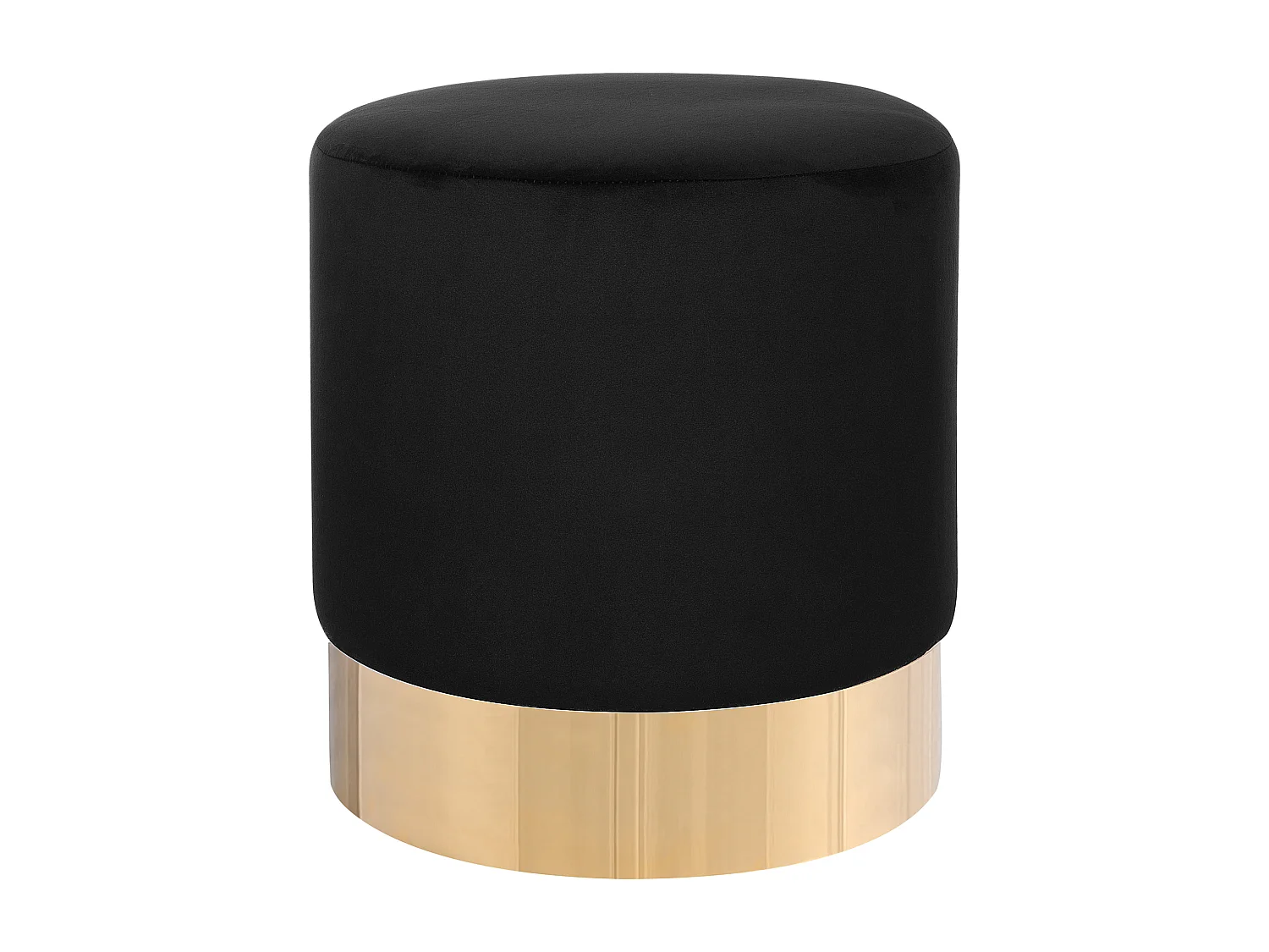 Pouf SOPHIA Velluto Nero 39 cm 39 cm 40 cm