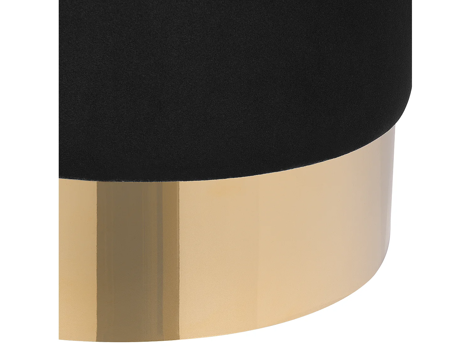 Pouf SOPHIA Velluto Nero 39 cm 39 cm 40 cm