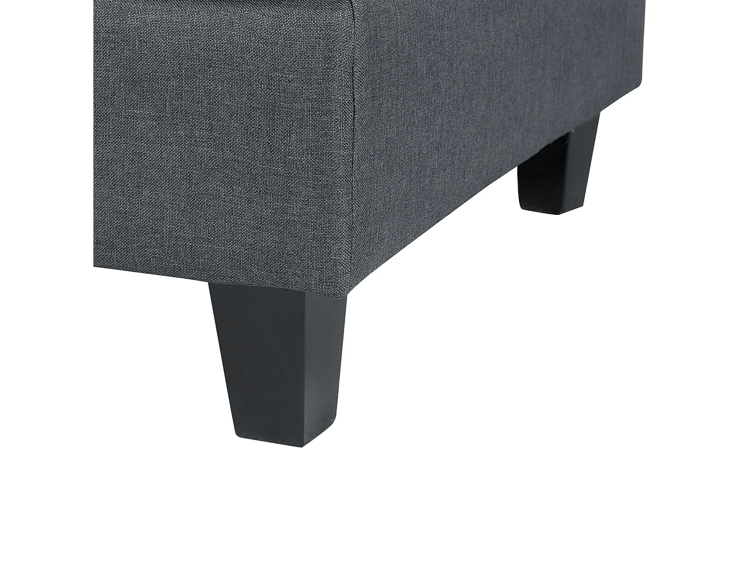 Ottoman FEVIK Tissu Gris foncé