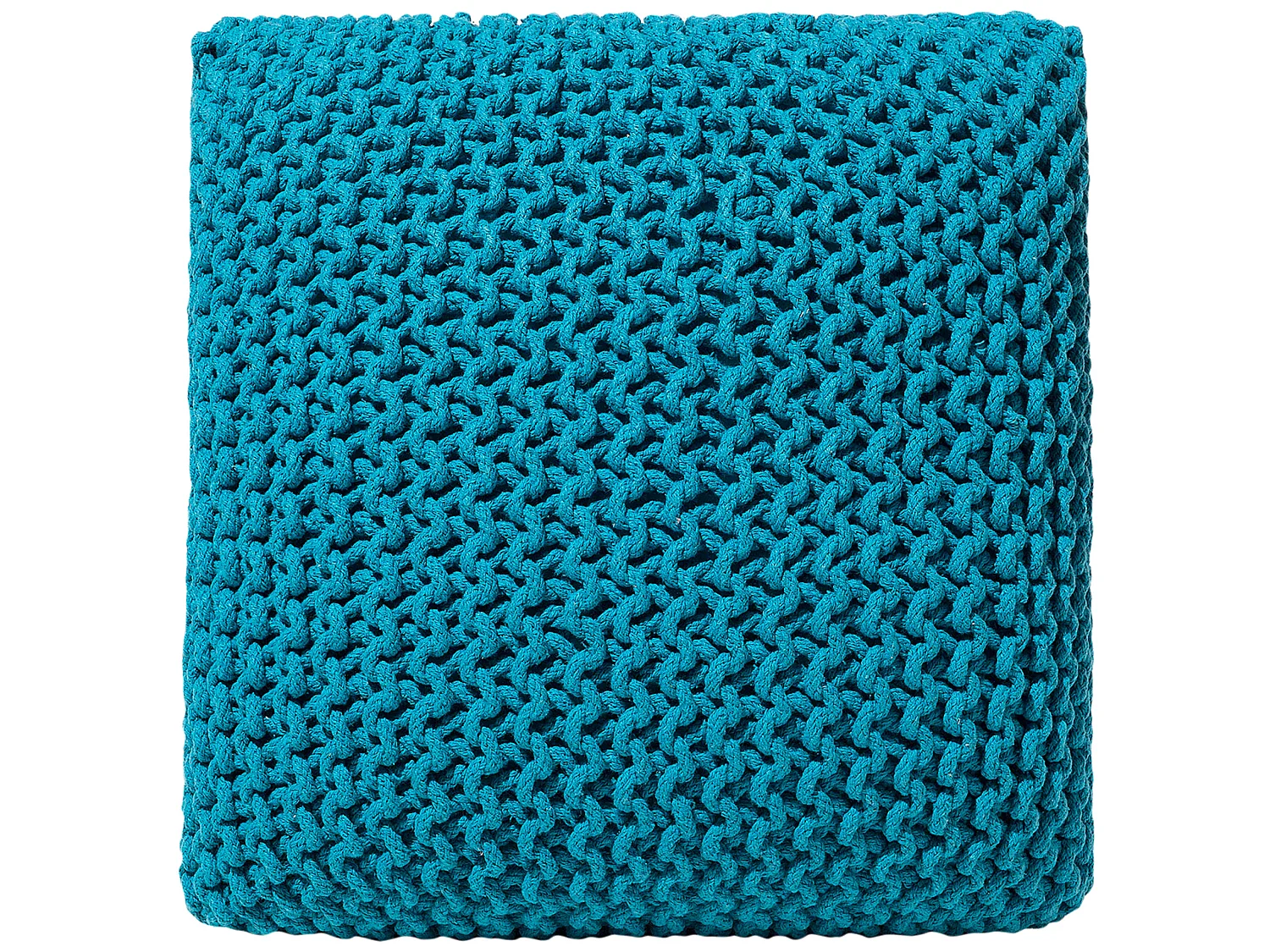 Moderner Pouf in Seeblau 55 x 50 x 31 cm rechteckig Conrad II