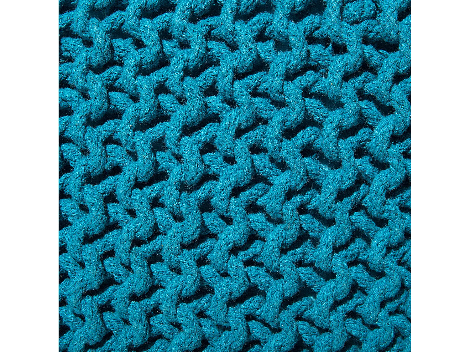 Moderner Pouf in Seeblau 55 x 50 x 31 cm rechteckig Conrad II