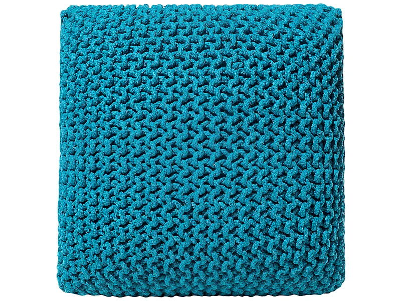 Moderner Pouf in Seeblau 55 x 50 x 31 cm rechteckig Conrad II