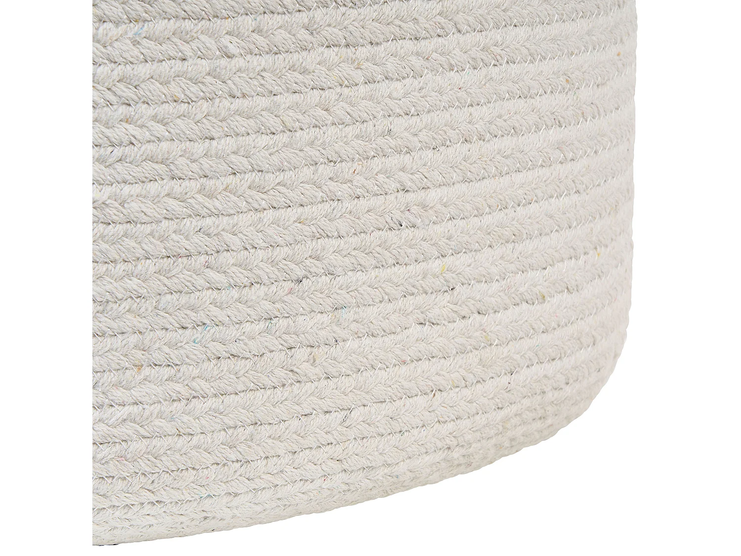 Pouf DALAMA Jute Blanc