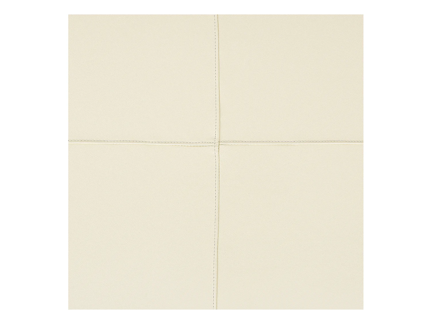 Ottoman OSLO Cuir Beige clair