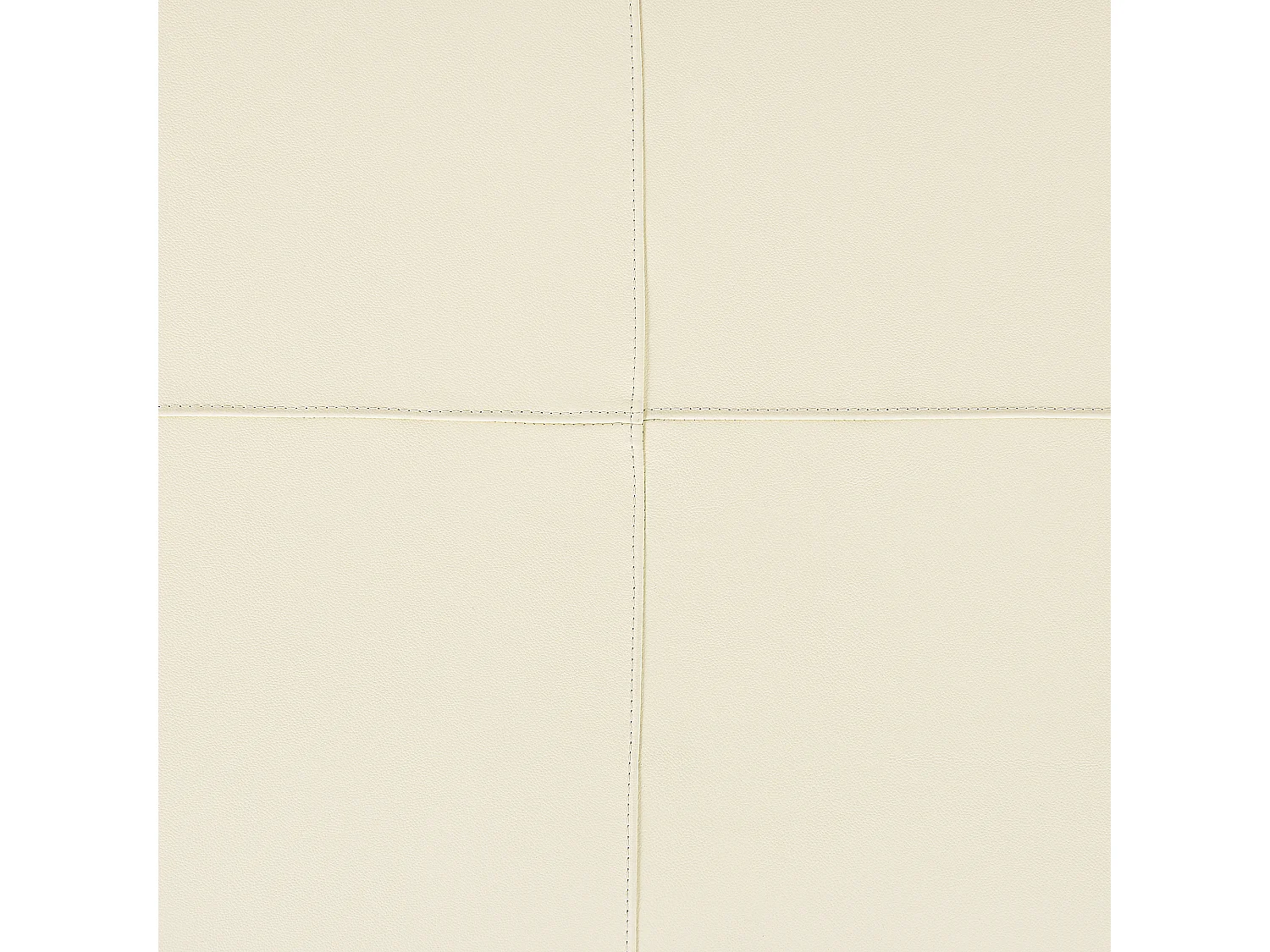 Ottoman OSLO Cuir Beige clair