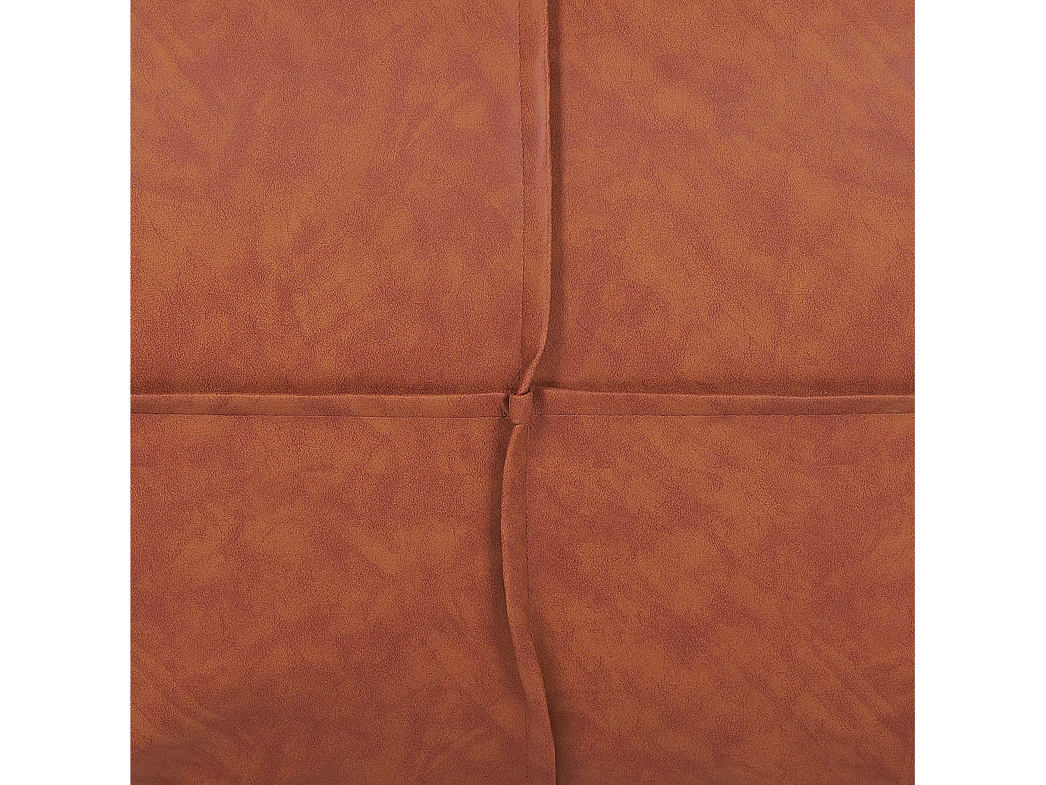 Puf BORI Piel sintética Marrón 73 cm 73 cm 46 cm