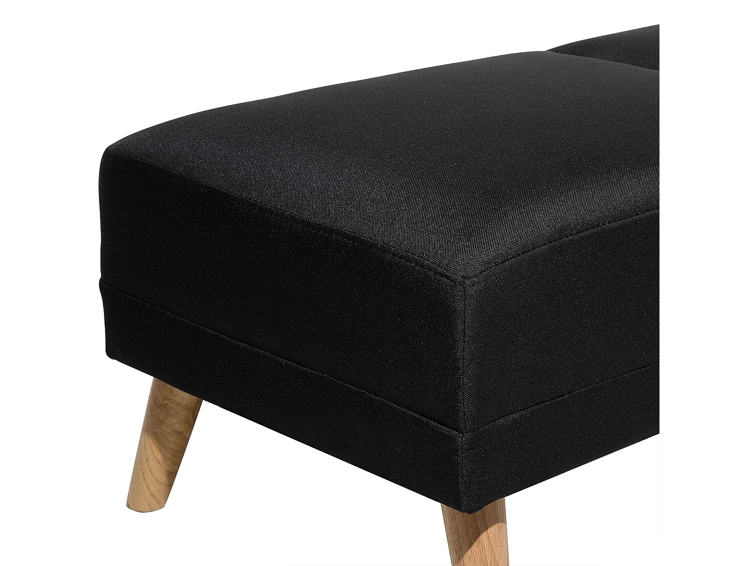 Ottomana FLORLI Tessuto Nero