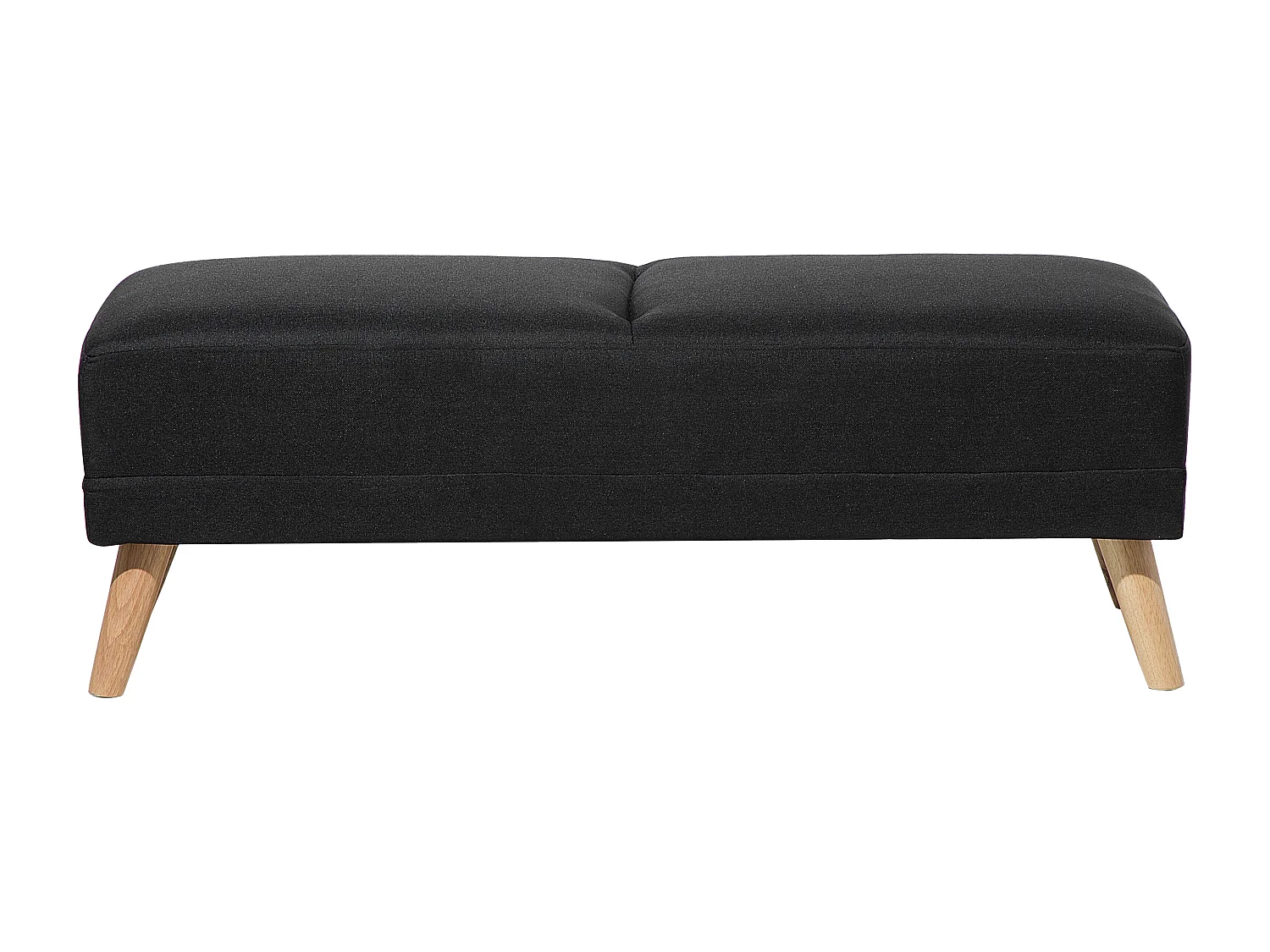 Ottoman FLORLI Tissu Noir