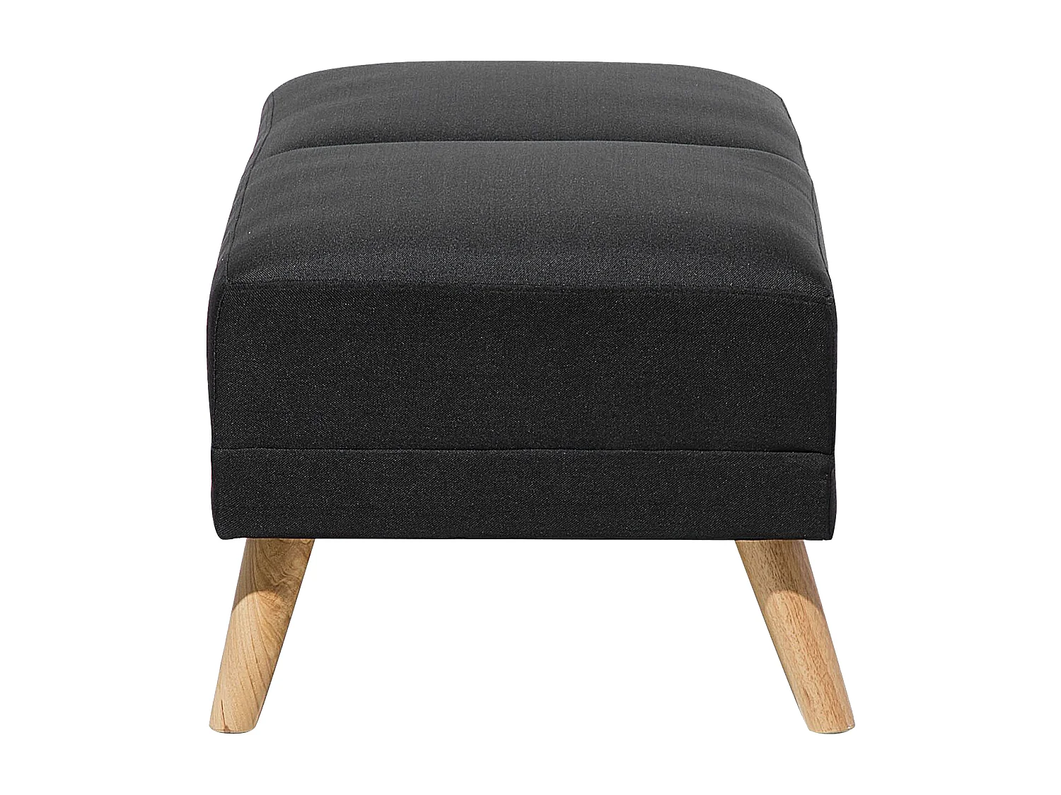 Ottoman FLORLI Tissu Noir