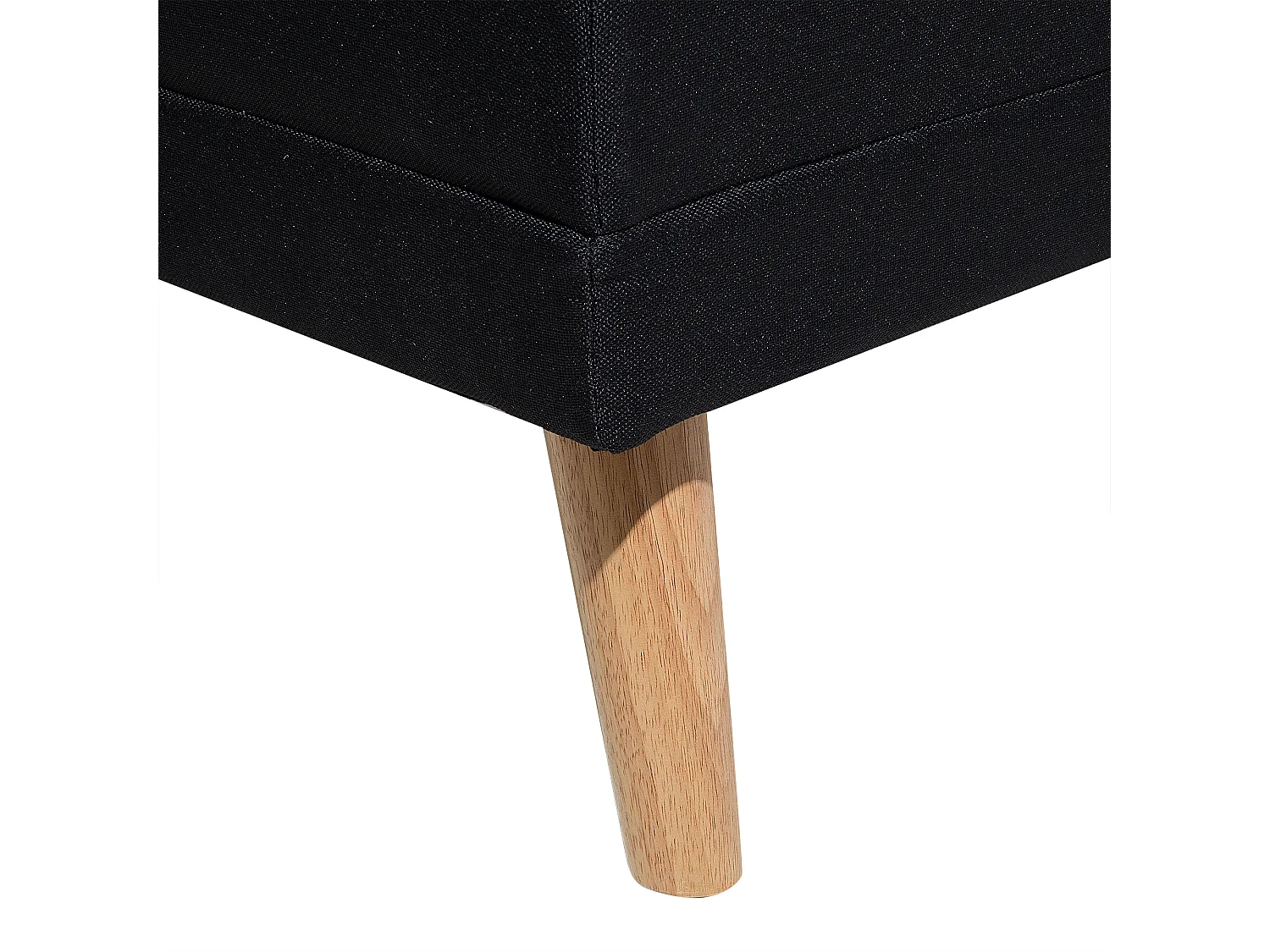 Ottoman FLORLI Tissu Noir