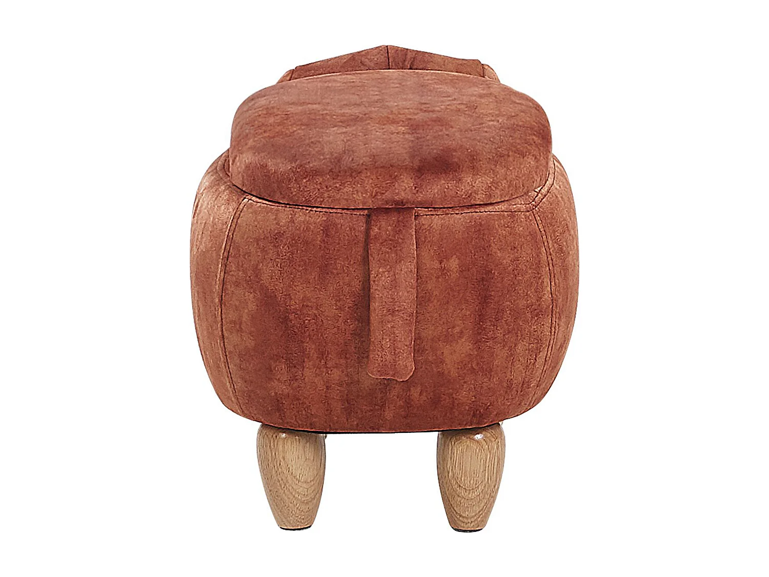 Repose-pied DOGGY Marron doré Velours