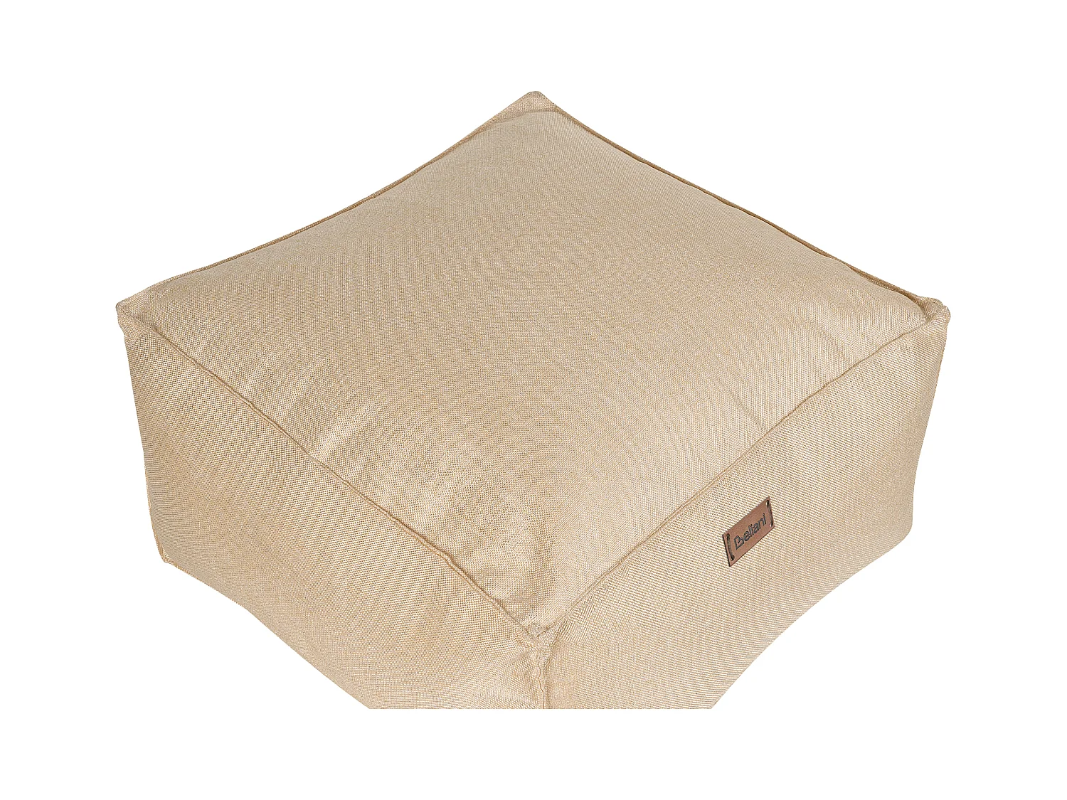 Puf MUKKI Beige claro 50 cm 50 cm 30 cm