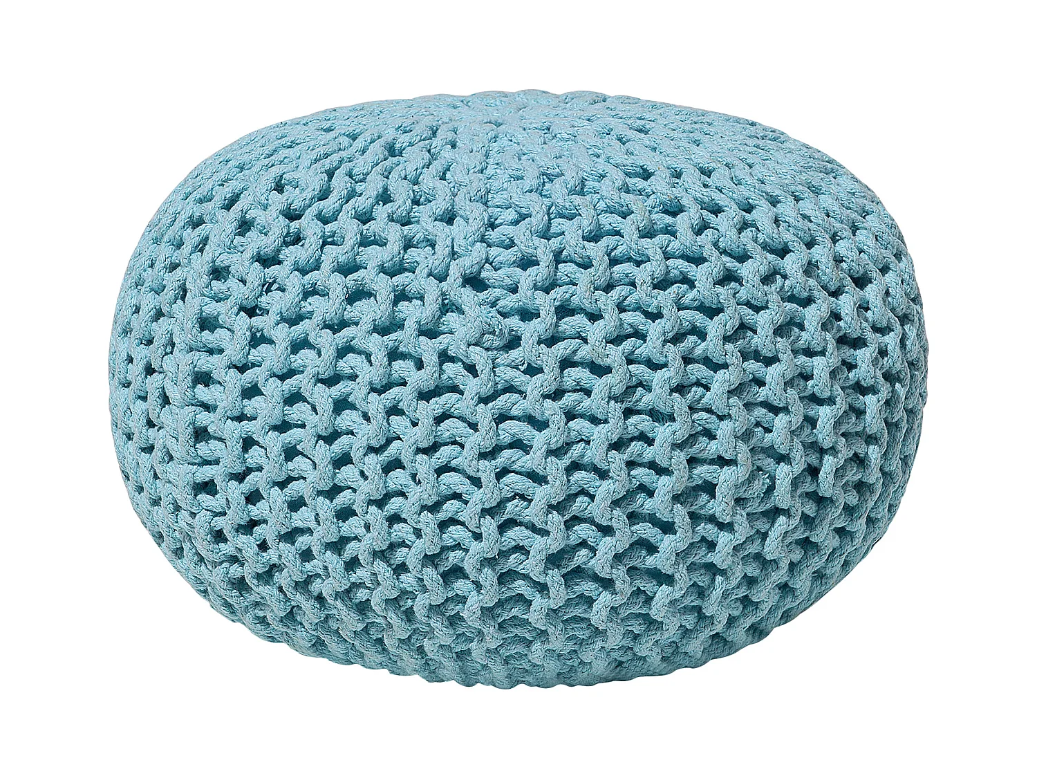 Pouf CONRAD Coton Bleu clair