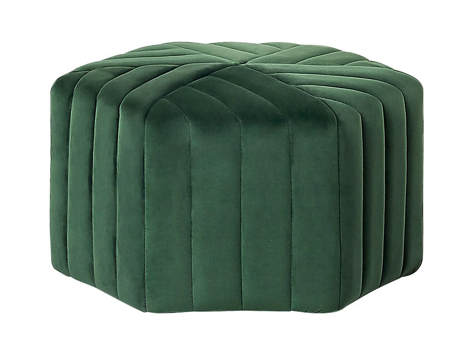 Pouf MURIETTA Velours Vert foncé