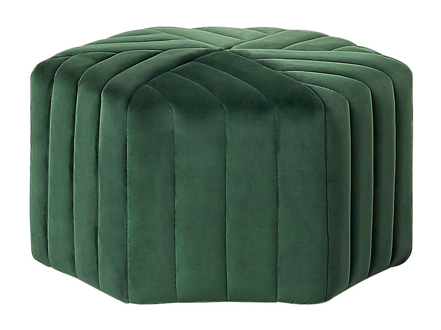 Pouf MURIETTA Velours Vert foncé
