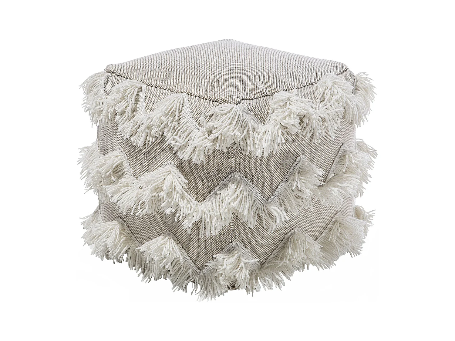 Pouf NASHIK Coton Beige