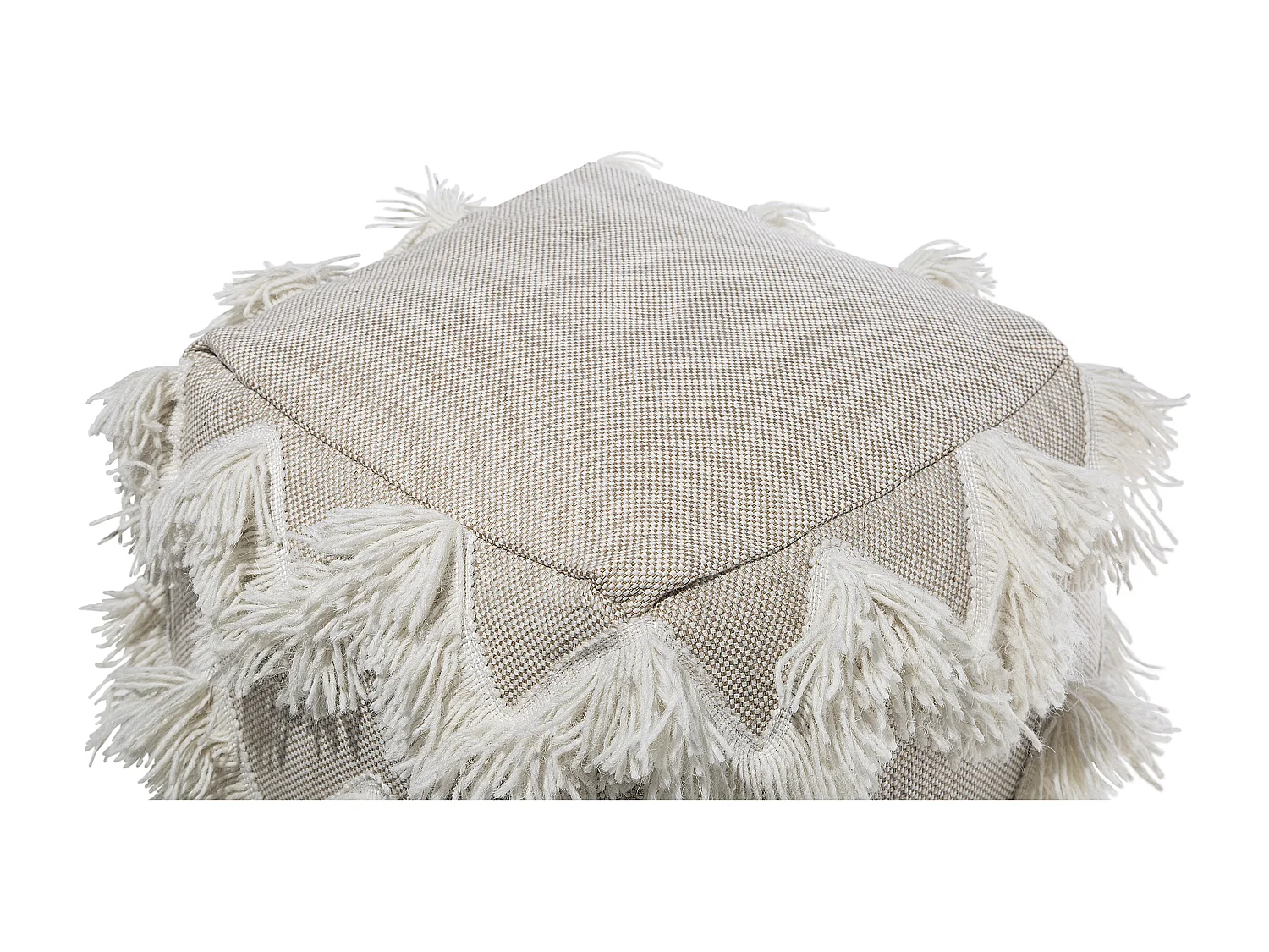 Pouf NASHIK Coton Beige