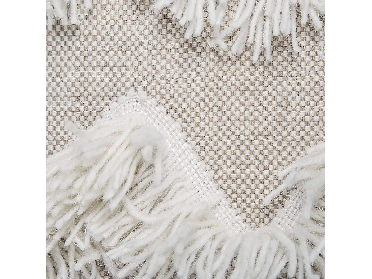 Poef NASHIK Beige 45 cm 44 cm 44 cm