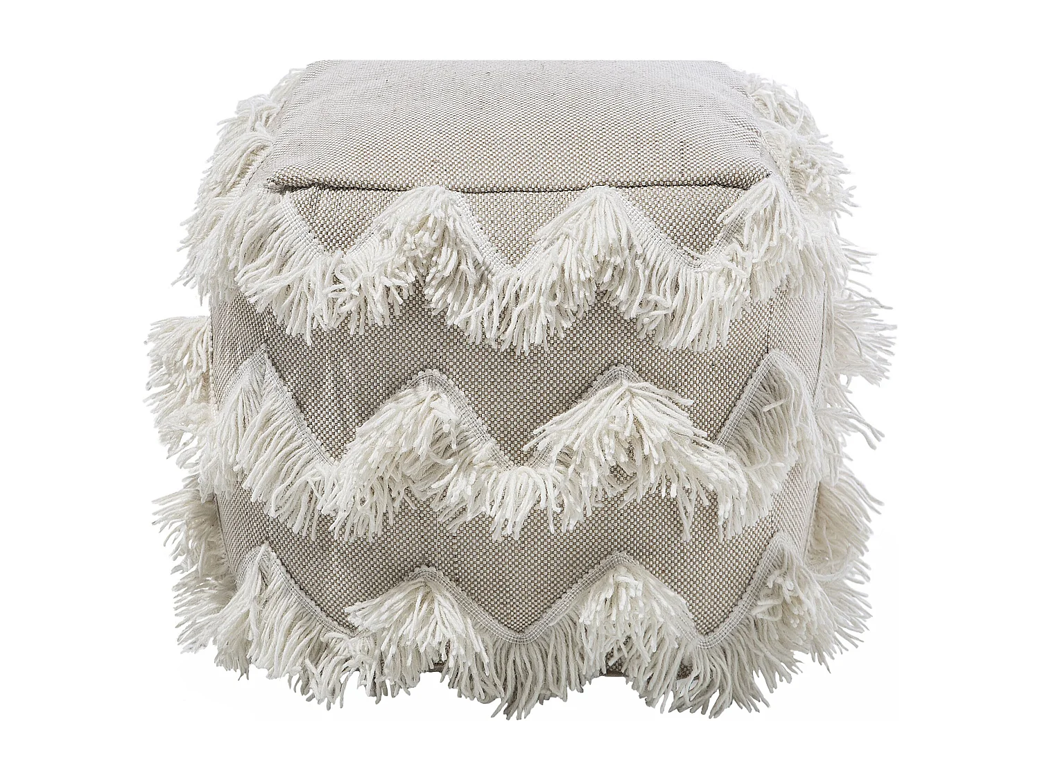Pouf NASHIK Coton Beige
