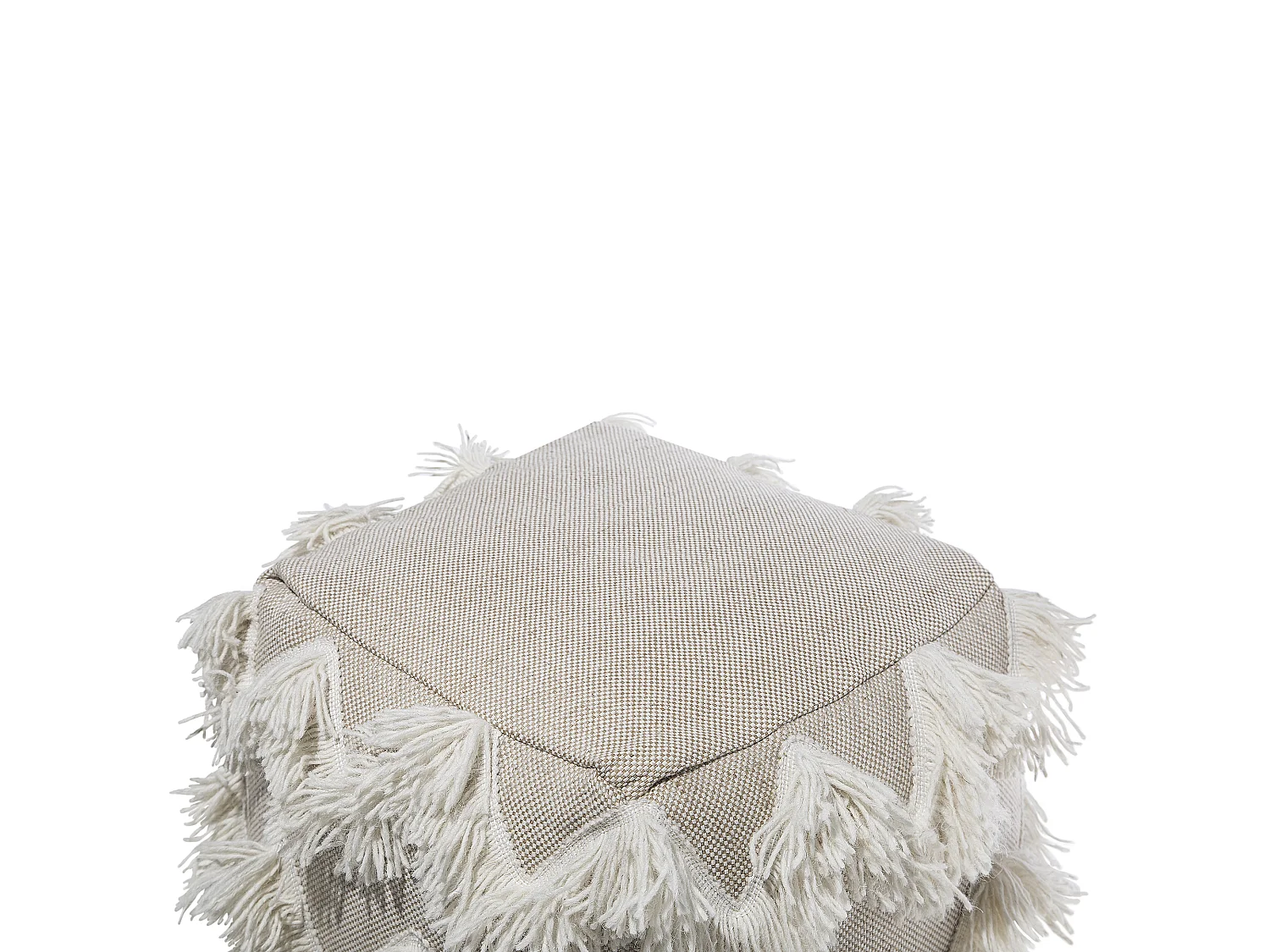 Poef NASHIK Beige 45 cm 44 cm 44 cm