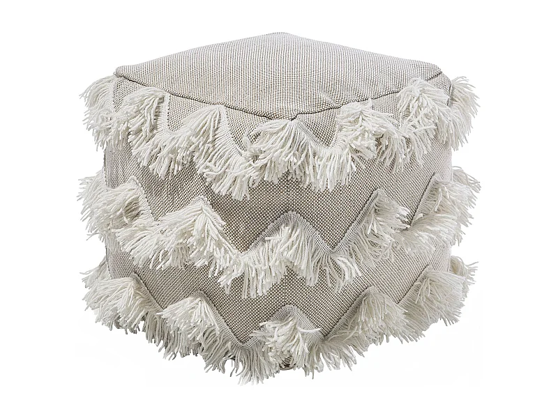 Pouf NASHIK Coton Beige