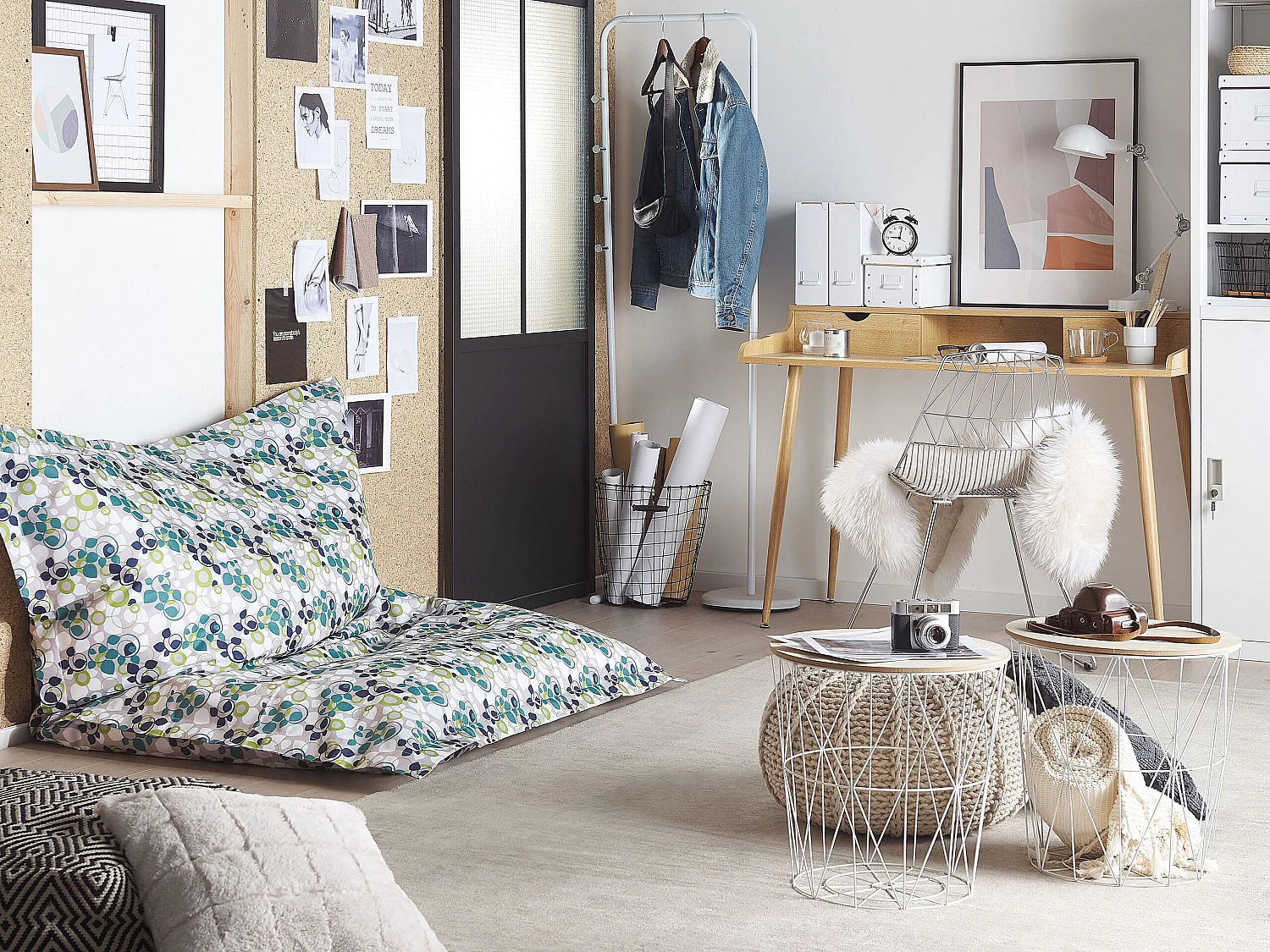 Pouf poire 300 L FUZZY 140 cm 180 cm Multicolore