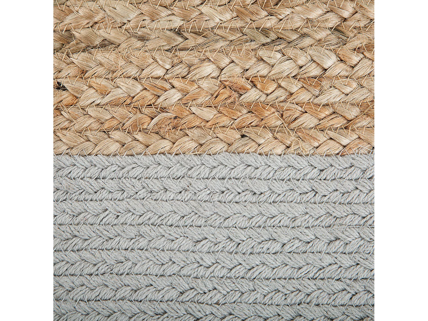 Pouf DALAMA Jute Gris clair